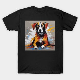 dog painting T-Shirt